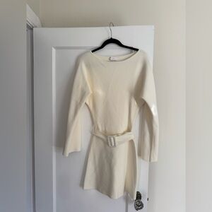 Meshki Cream Long Sleeve Dress